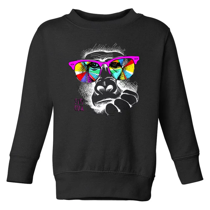 Cool Monkey Toddler Sweatshirt