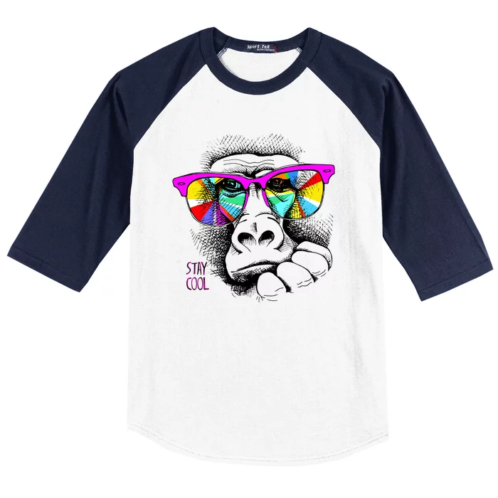 Cool Monkey Baseball Sleeve Shirt