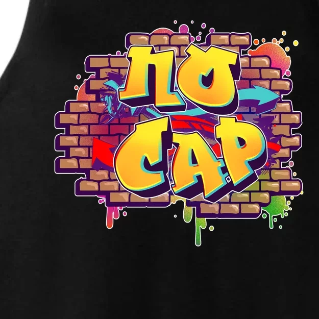 Cool No Cap Wall Graffiti Ladies Tri-Blend Wicking Tank