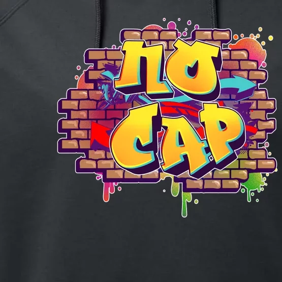 Cool No Cap Wall Graffiti Performance Fleece Hoodie