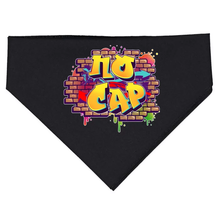 Cool No Cap Wall Graffiti USA-Made Doggie Bandana