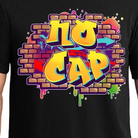 Cool No Cap Wall Graffiti Pajama Set