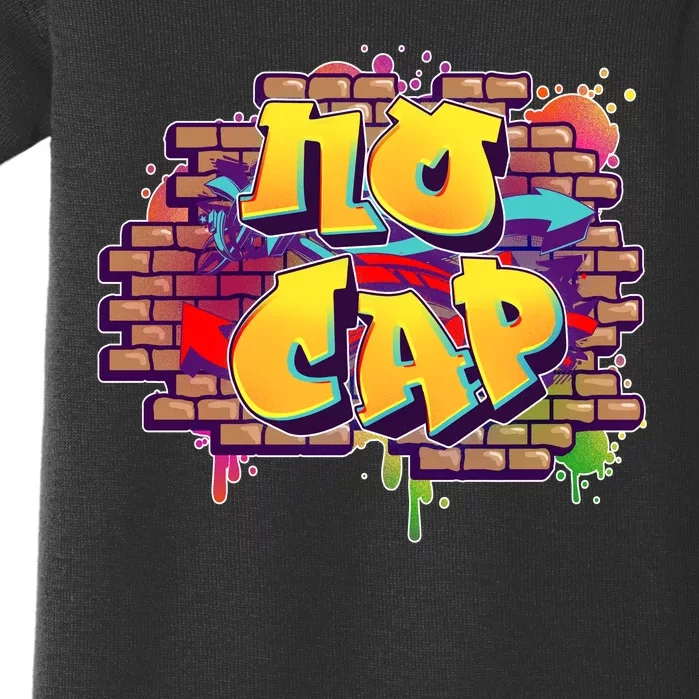 Cool No Cap Wall Graffiti Baby Bodysuit