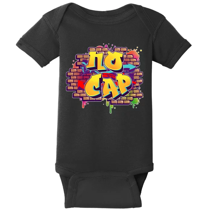 Cool No Cap Wall Graffiti Baby Bodysuit