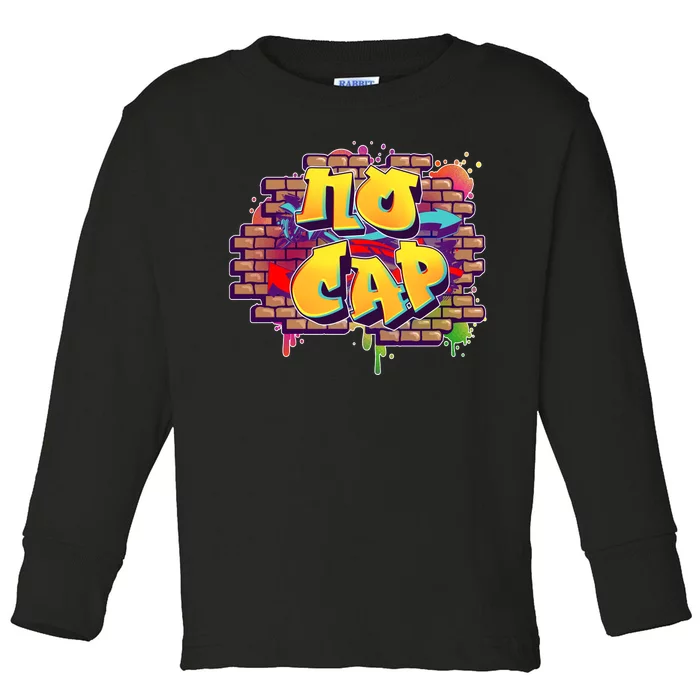 Cool No Cap Wall Graffiti Toddler Long Sleeve Shirt