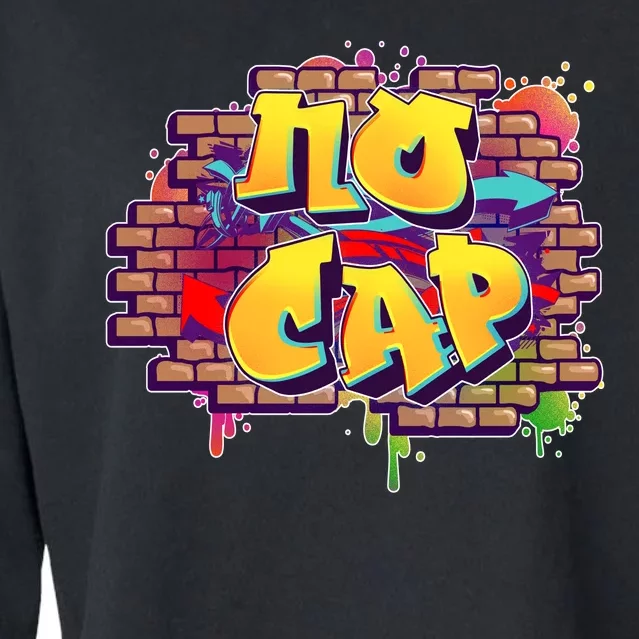 Cool No Cap Wall Graffiti Cropped Pullover Crew