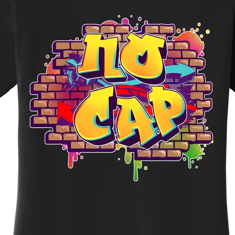 Cool No Cap Wall Graffiti Women's T-Shirt