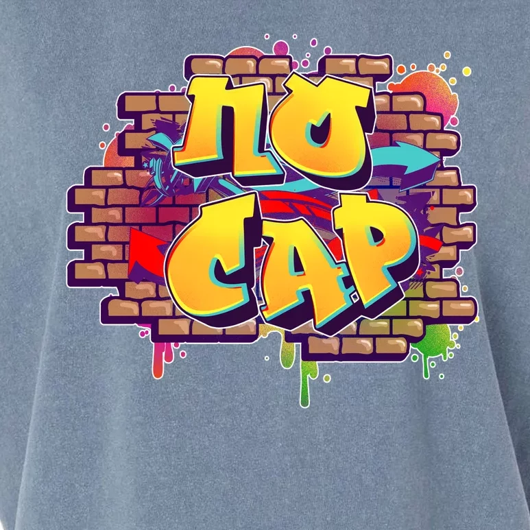 Cool No Cap Wall Graffiti Garment-Dyed Women's Muscle Tee