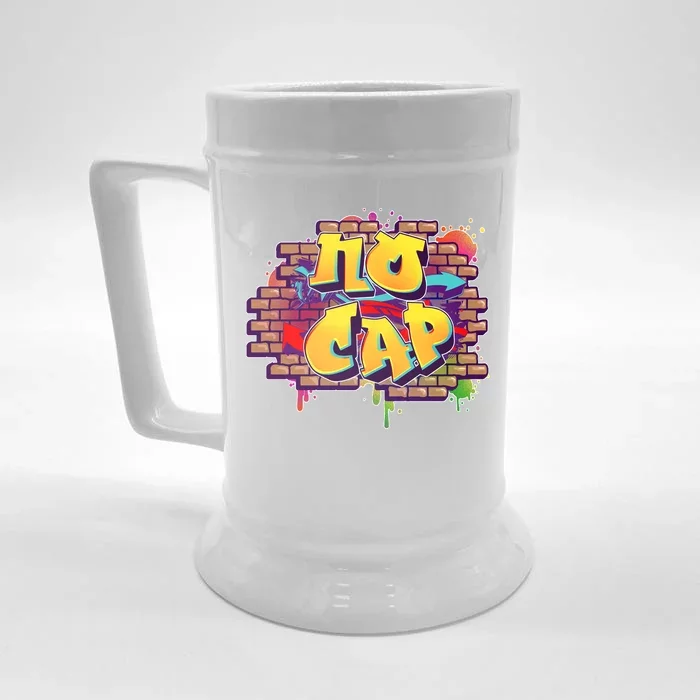 Cool No Cap Wall Graffiti Front & Back Beer Stein