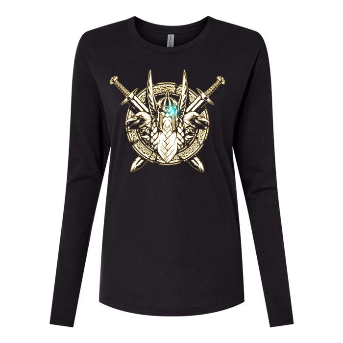 Cool ODIN Greek God Womens Cotton Relaxed Long Sleeve T-Shirt