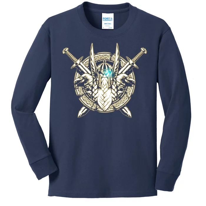 Cool ODIN Greek God Kids Long Sleeve Shirt