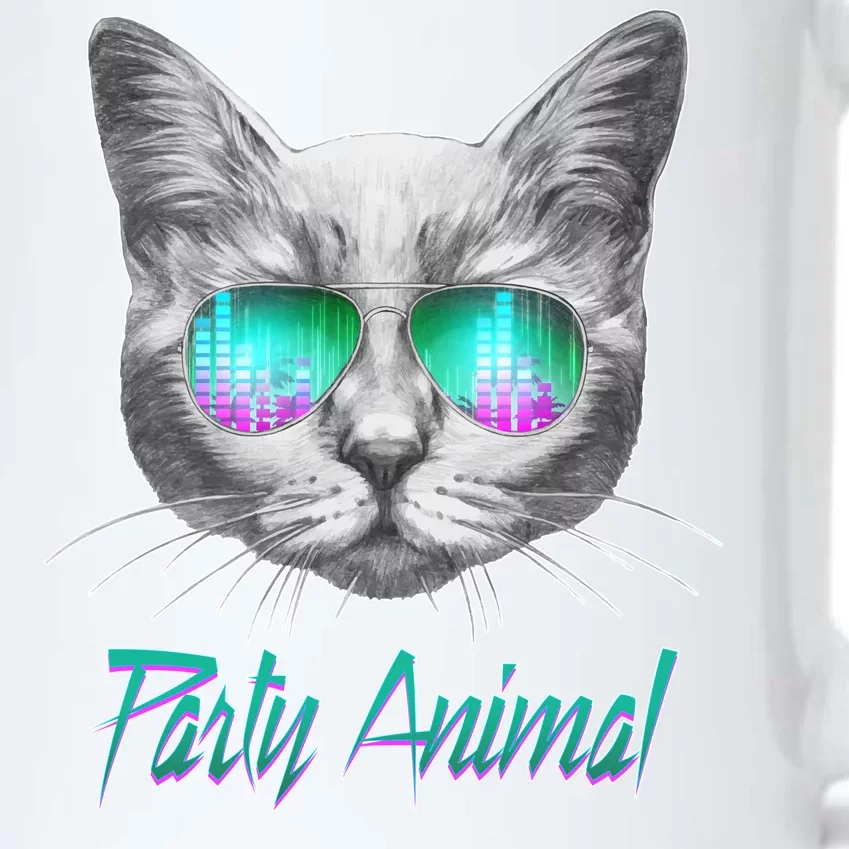 Cool Party Animal Cat Black Color Changing Mug