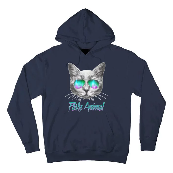 Cool Party Animal Cat Tall Hoodie