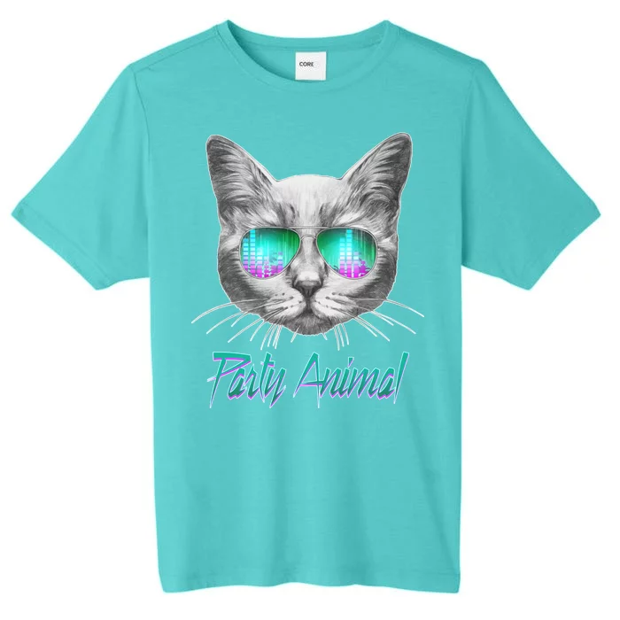 Cool Party Animal Cat ChromaSoft Performance T-Shirt