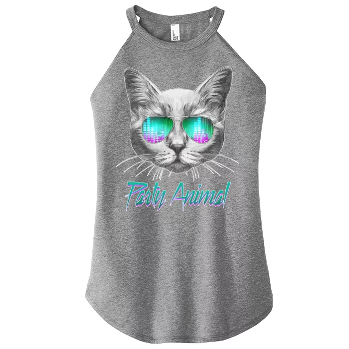 Cool Party Animal Cat Women’s Perfect Tri Rocker Tank