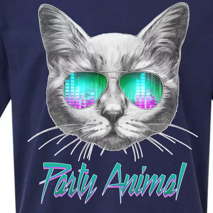 Cool Party Animal Cat Sueded Cloud Jersey T-Shirt