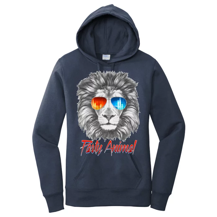 Cool Party Animal Lion Women's Pullover Hoodie