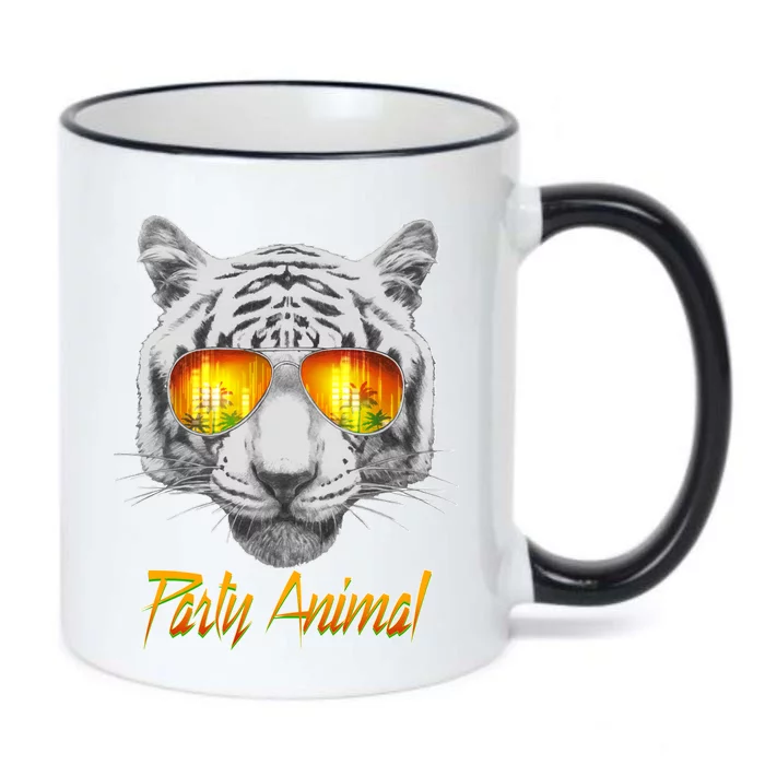 Cool Party Animal Tiger Black Color Changing Mug