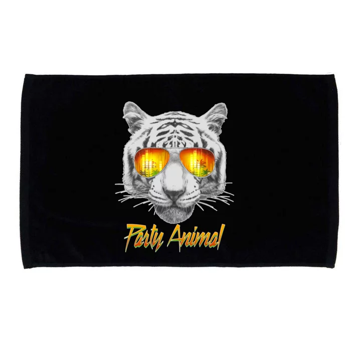 Cool Party Animal Tiger Microfiber Hand Towel