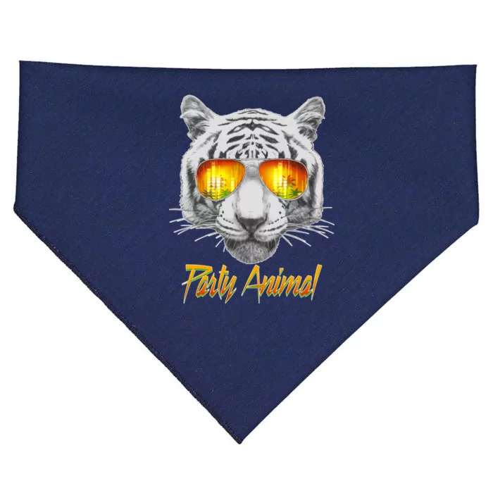 Cool Party Animal Tiger USA-Made Doggie Bandana