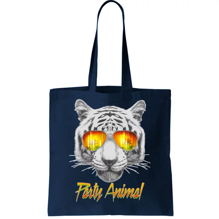 Cool Party Animal Tiger Tote Bag