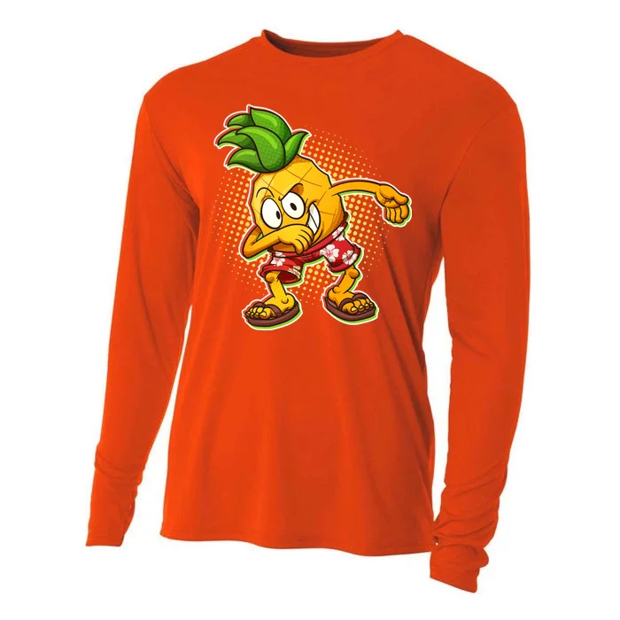 Cool Pineapple Dab Cooling Performance Long Sleeve Crew