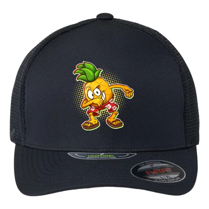 Cool Pineapple Dab Flexfit Unipanel Trucker Cap