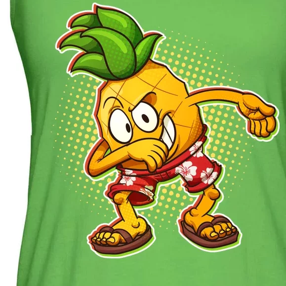 Cool Pineapple Dab Ladies Essential Flowy Tank