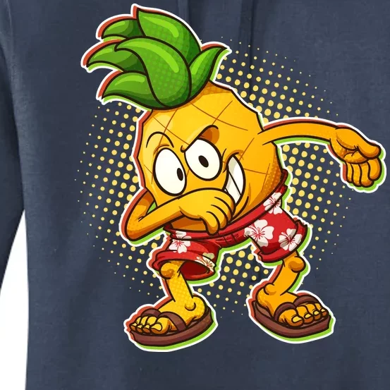 Cool Pineapple Dab Women's Pullover Hoodie