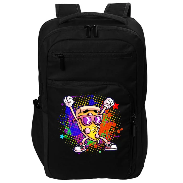 Cool Pizza Splatter Impact Tech Backpack