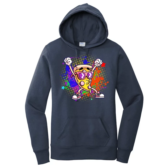 Cool Pizza Splatter Women's Pullover Hoodie