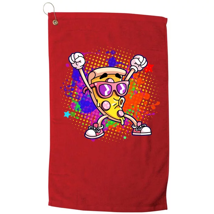 Cool Pizza Splatter Platinum Collection Golf Towel