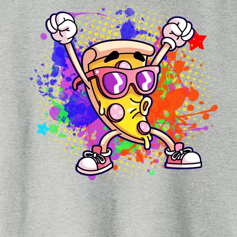 Cool Pizza Splatter Women's Crop Top Tee