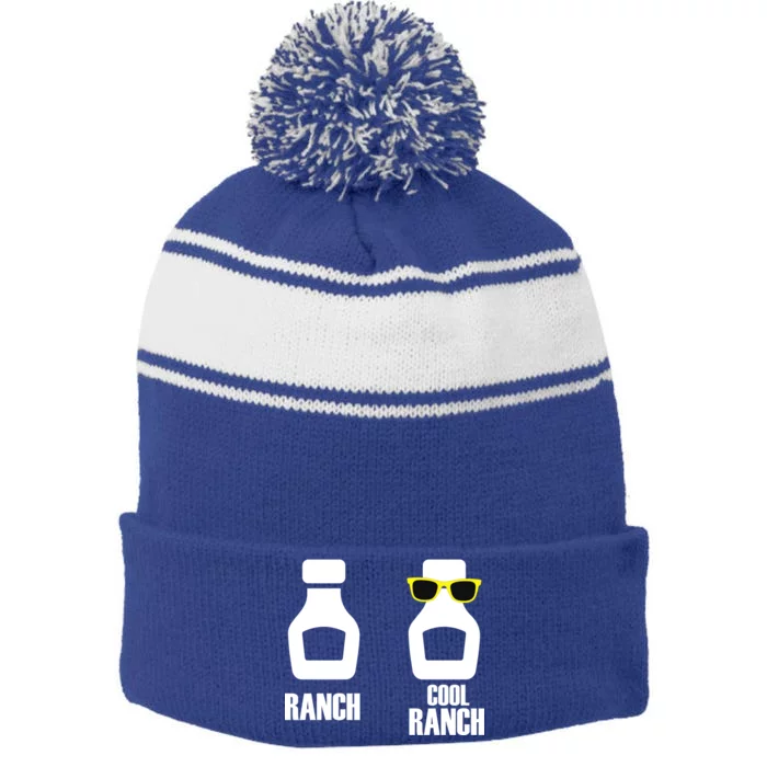 Cool Ranch Stripe Pom Pom Beanie