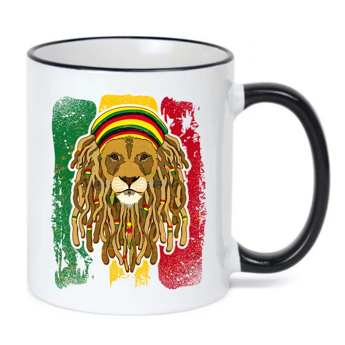 Cool Rasta Lion Black Color Changing Mug