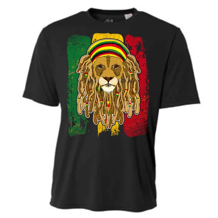 Cool Rasta Lion Cooling Performance Crew T-Shirt