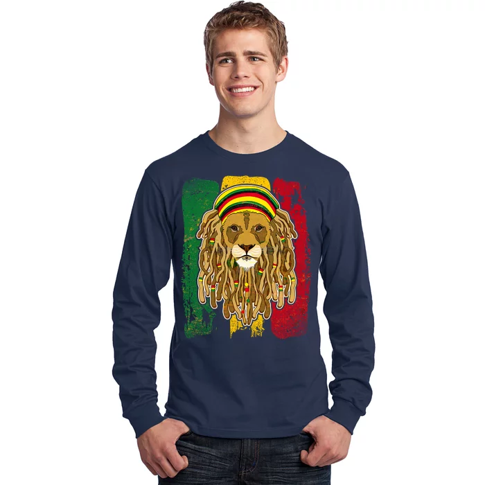 Cool Rasta Lion Long Sleeve Shirt