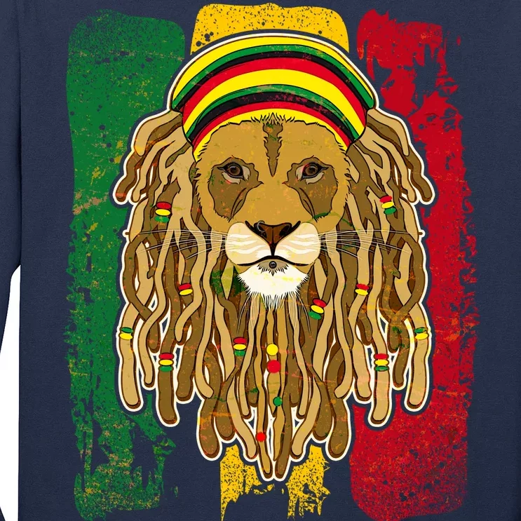 Cool Rasta Lion Long Sleeve Shirt