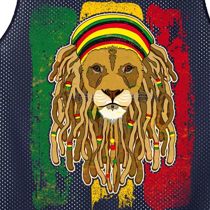 Cool Rasta Lion Mesh Reversible Basketball Jersey Tank