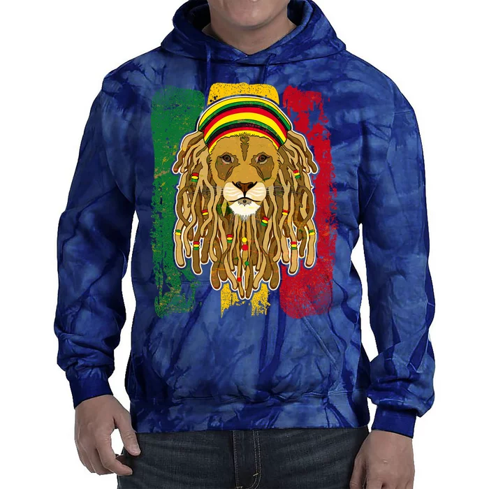 Cool Rasta Lion Tie Dye Hoodie