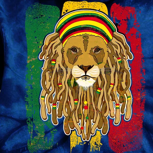 Cool Rasta Lion Tie Dye Hoodie