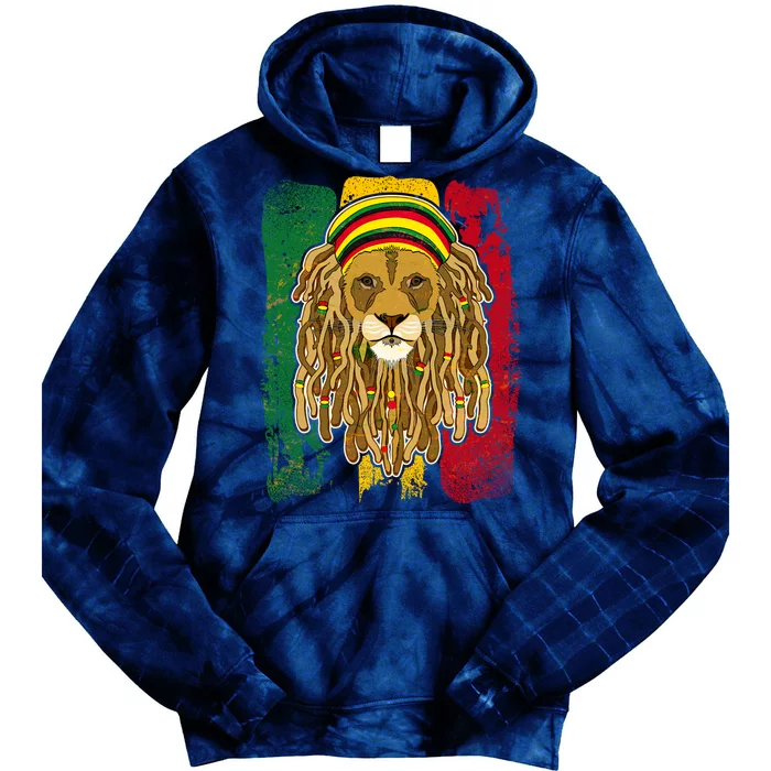 Cool Rasta Lion Tie Dye Hoodie