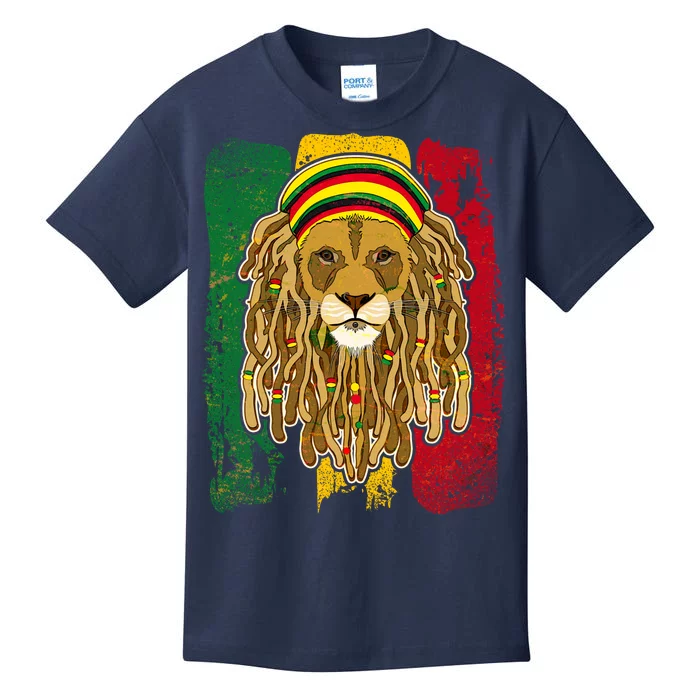 Cool Rasta Lion Kids T-Shirt