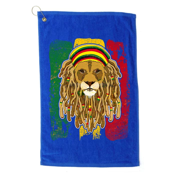 Cool Rasta Lion Platinum Collection Golf Towel