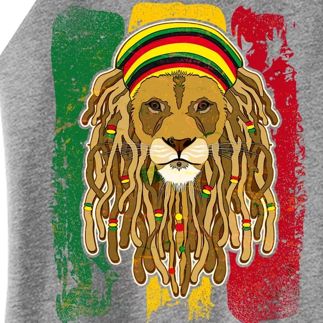 Cool Rasta Lion Women’s Perfect Tri Rocker Tank