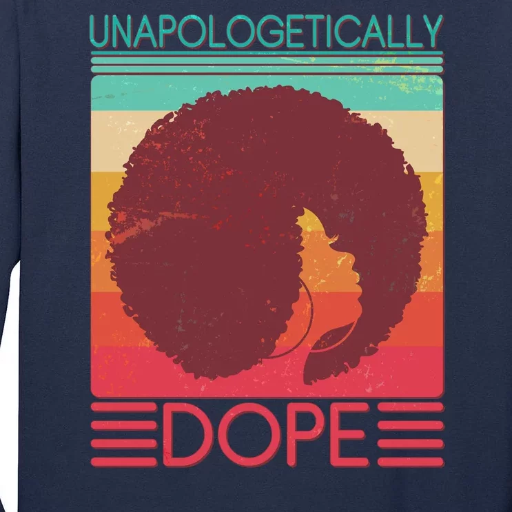 Cool Retro Afro Unapologetically Dope Tall Long Sleeve T-Shirt