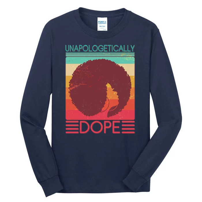 Cool Retro Afro Unapologetically Dope Tall Long Sleeve T-Shirt