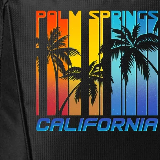 Cool Retro Palm Springs California City Backpack