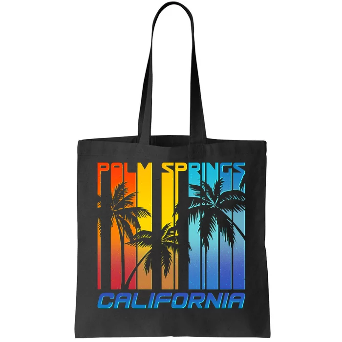 Cool Retro Palm Springs California Tote Bag