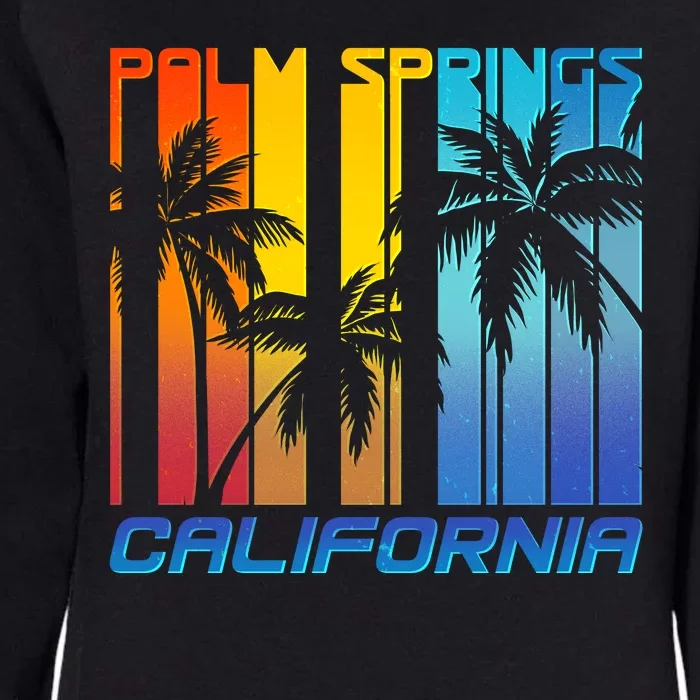 Cool Retro Palm Springs California Womens California Wash Sweatshirt